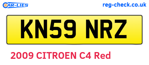 KN59NRZ are the vehicle registration plates.