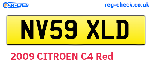 NV59XLD are the vehicle registration plates.