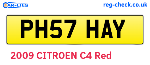 PH57HAY are the vehicle registration plates.