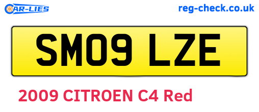 SM09LZE are the vehicle registration plates.