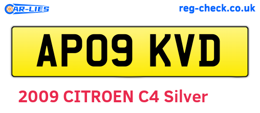 AP09KVD are the vehicle registration plates.