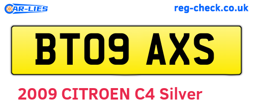 BT09AXS are the vehicle registration plates.