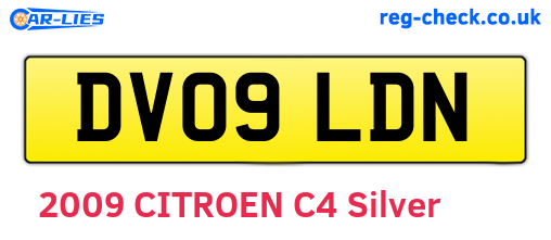 DV09LDN are the vehicle registration plates.
