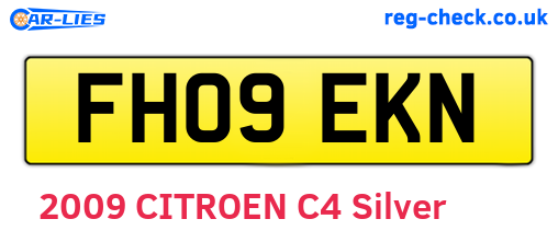 FH09EKN are the vehicle registration plates.