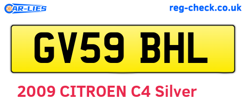 GV59BHL are the vehicle registration plates.