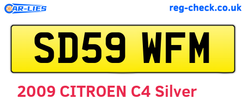 SD59WFM are the vehicle registration plates.