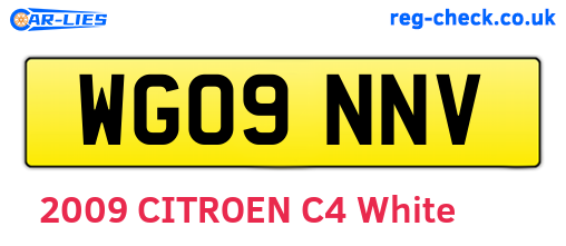 WG09NNV are the vehicle registration plates.