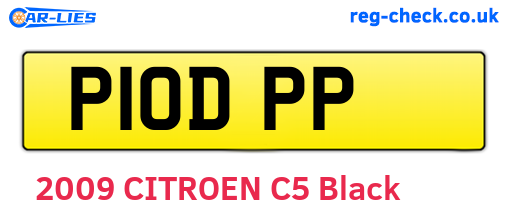 P10DPP are the vehicle registration plates.