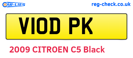 V10DPK are the vehicle registration plates.