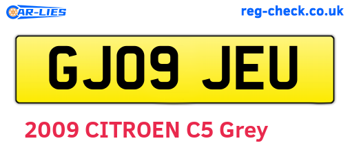 GJ09JEU are the vehicle registration plates.