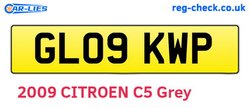GL09KWP are the vehicle registration plates.