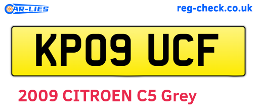 KP09UCF are the vehicle registration plates.