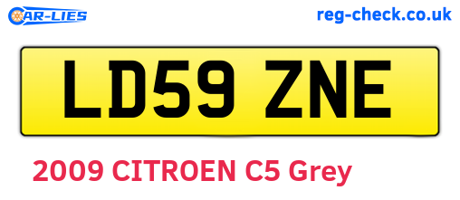 LD59ZNE are the vehicle registration plates.