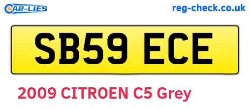 SB59ECE are the vehicle registration plates.