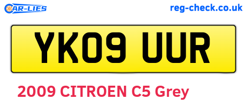 YK09UUR are the vehicle registration plates.
