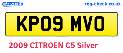 KP09MVO are the vehicle registration plates.