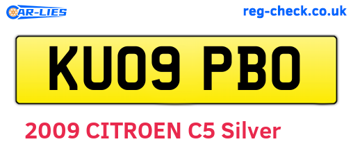 KU09PBO are the vehicle registration plates.