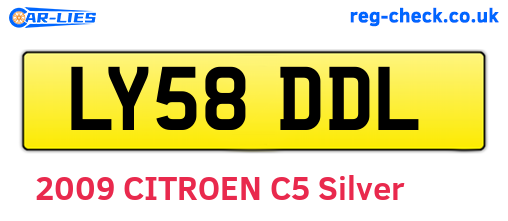 LY58DDL are the vehicle registration plates.