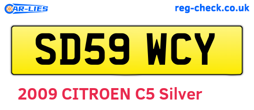 SD59WCY are the vehicle registration plates.