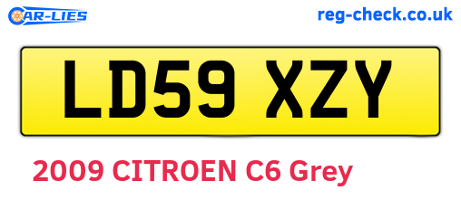 LD59XZY are the vehicle registration plates.