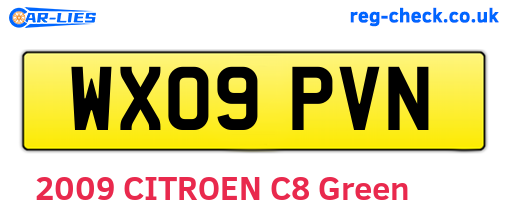 WX09PVN are the vehicle registration plates.