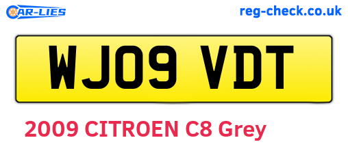 WJ09VDT are the vehicle registration plates.