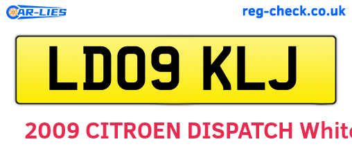 LD09KLJ are the vehicle registration plates.