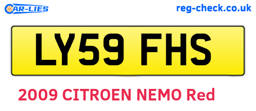 LY59FHS are the vehicle registration plates.