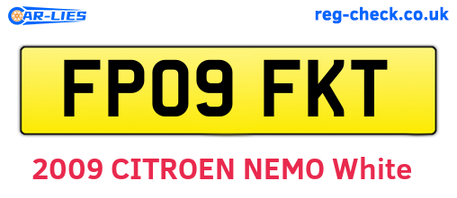 FP09FKT are the vehicle registration plates.