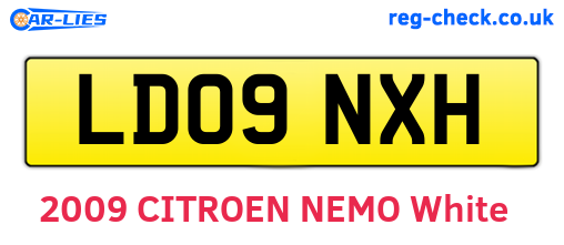 LD09NXH are the vehicle registration plates.