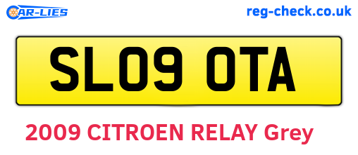 SL09OTA are the vehicle registration plates.
