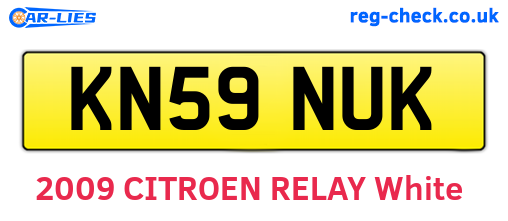 KN59NUK are the vehicle registration plates.