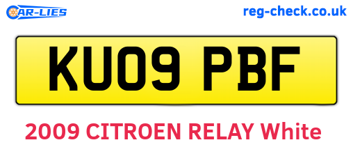 KU09PBF are the vehicle registration plates.