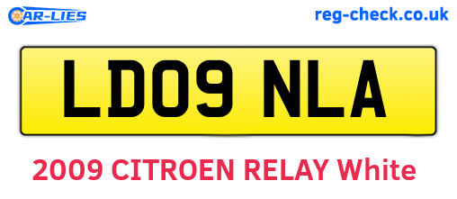 LD09NLA are the vehicle registration plates.