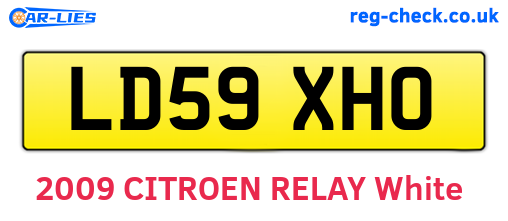 LD59XHO are the vehicle registration plates.