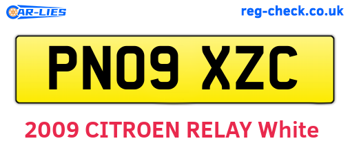 PN09XZC are the vehicle registration plates.