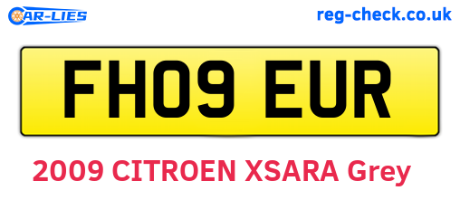 FH09EUR are the vehicle registration plates.