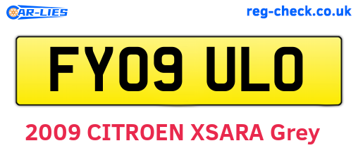 FY09ULO are the vehicle registration plates.