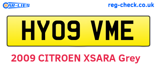 HY09VME are the vehicle registration plates.