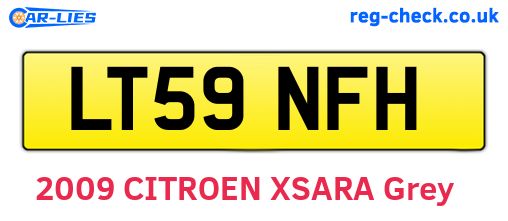 LT59NFH are the vehicle registration plates.