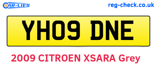 YH09DNE are the vehicle registration plates.