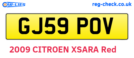 GJ59POV are the vehicle registration plates.
