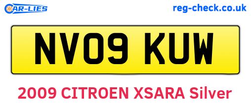 NV09KUW are the vehicle registration plates.