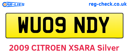 WU09NDY are the vehicle registration plates.