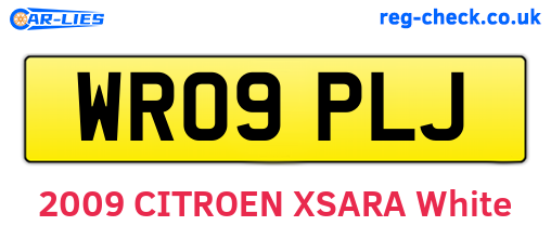 WR09PLJ are the vehicle registration plates.