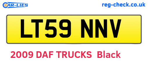 LT59NNV are the vehicle registration plates.