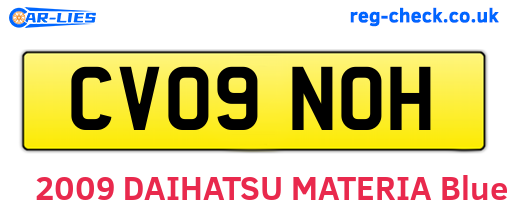 CV09NOH are the vehicle registration plates.