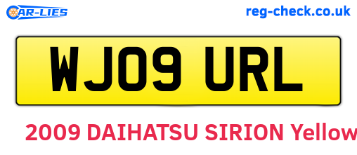 WJ09URL are the vehicle registration plates.