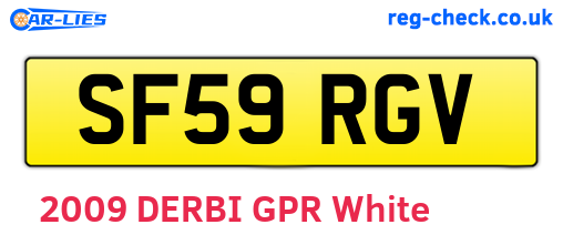 SF59RGV are the vehicle registration plates.