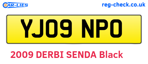 YJ09NPO are the vehicle registration plates.